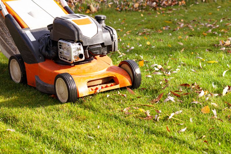 Lawn Care Equipment in Use